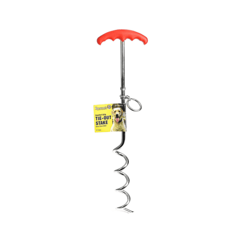 Roscoe's Pet Products Comfort Grip Tie-Out Stake for Dogs.