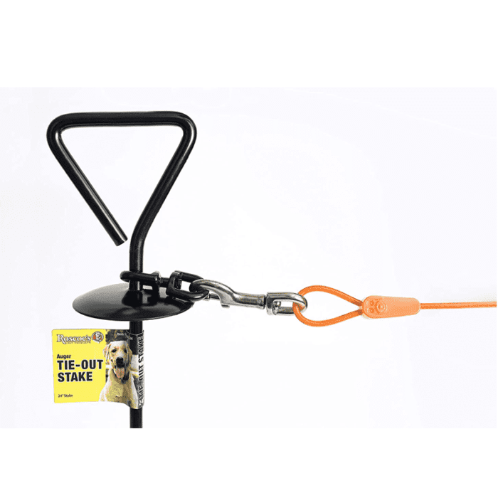 Roscoe's Pet Products 24 Auger Tie-Out Stake for Dogs