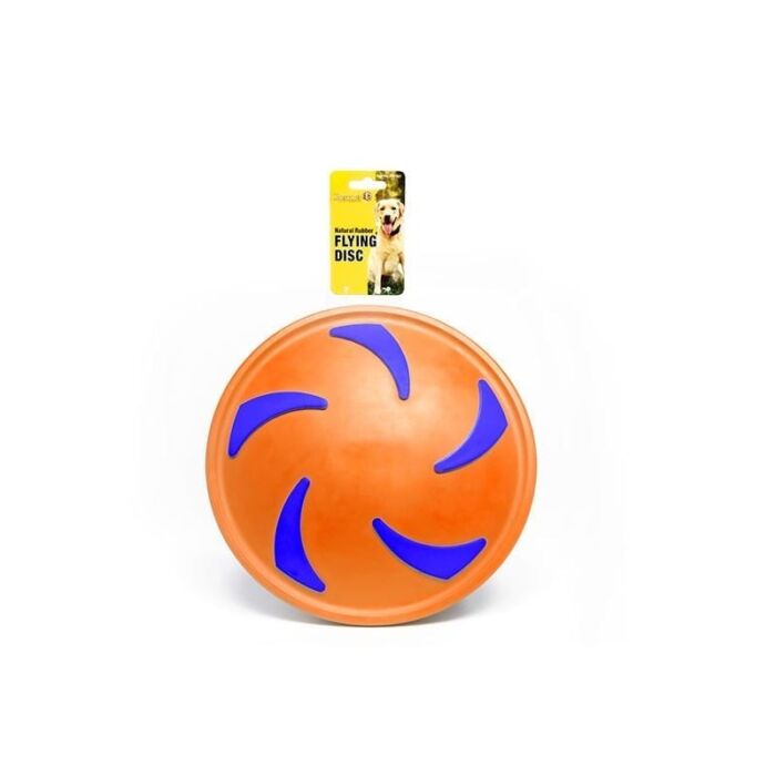 Natural Rubber Flying Disc Toy Orange