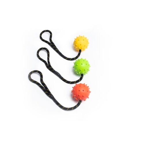 Natural Rubber Ball on Rope Tug Toy
