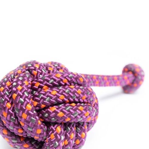 Braided Rope Ball with One Knot Dog Toy