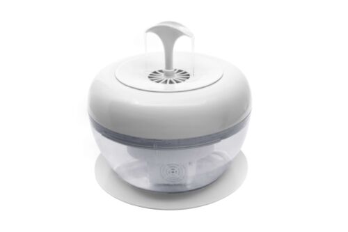 white cat water fountain